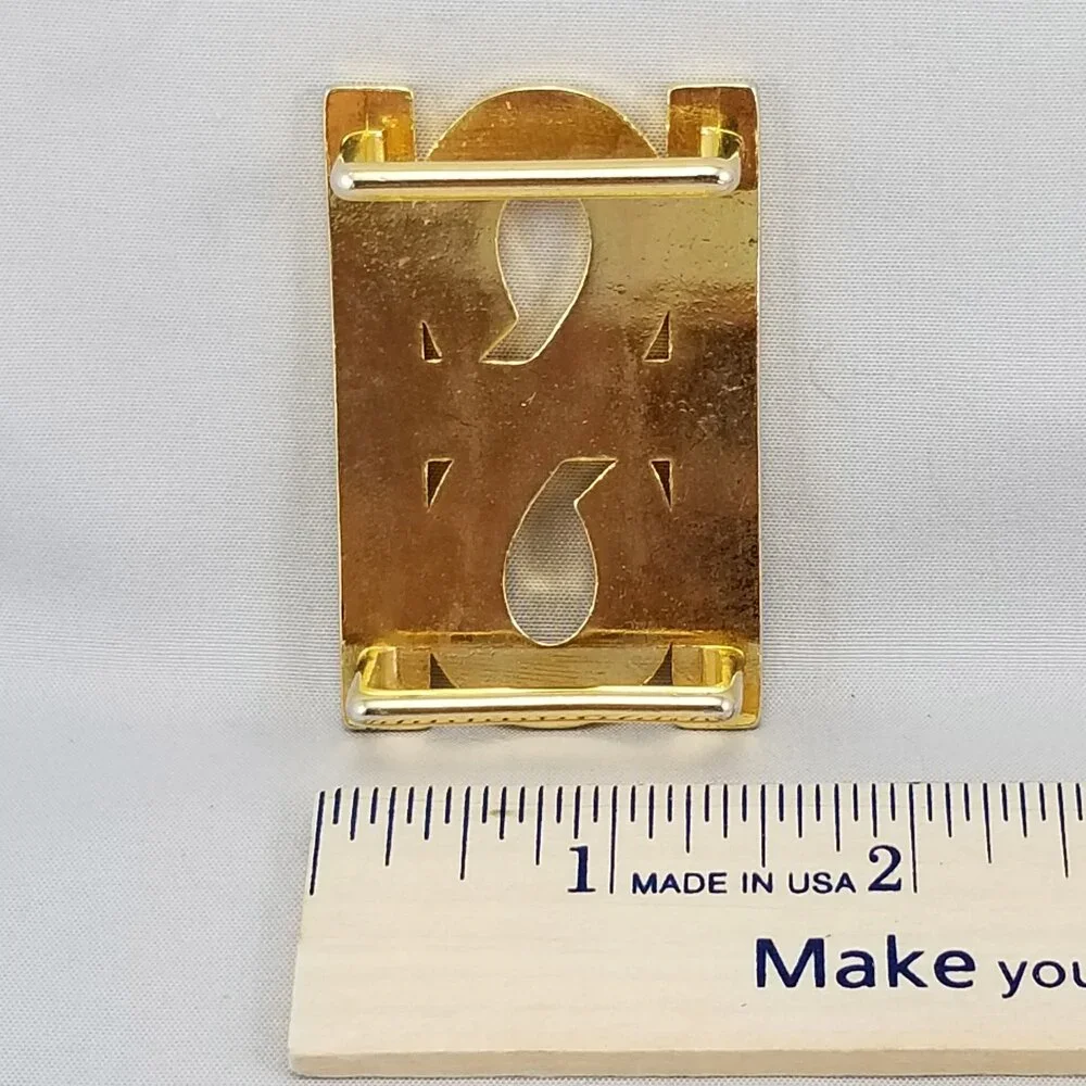 Vintage‎ Belt Buckle Womens S Shape Infinity Gold Color